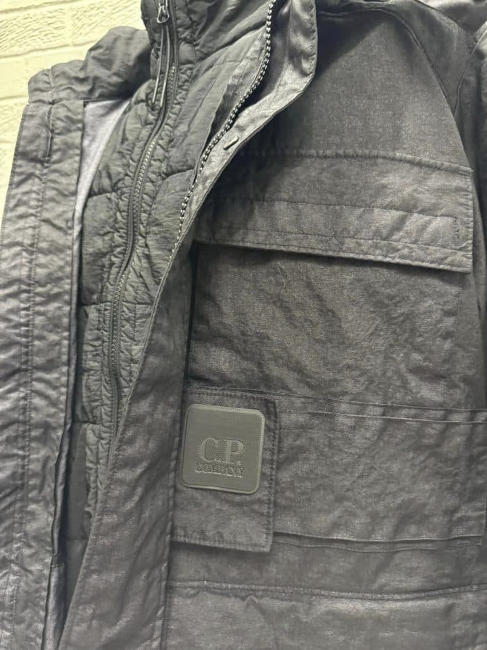 C.P. Company Metropolis Series Co-ted Hooded 2 in 1 Jacket In Black - Size 50 / Large / 23.5” p2p - Image 8