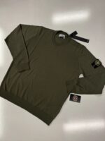 Stone Island 510C4 Crewneck knit in pure light wool. - Colour Dk Green - XL / p2p 24”