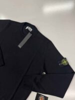 Stone Island 510C4 Crewneck knit in pure light wool. - Black - Large / p2p 22” - Image 3