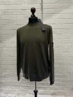 Stone Island 510C4 Crewneck knit in pure light wool. - Colour Dk Green - XL / p2p 24” - Image 3