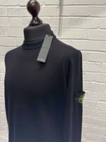 Stone Island 510C4 Crewneck knit in pure light wool. - Black - Large / p2p 22” - Image 6