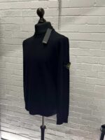 Stone Island 510C4 Crewneck knit in pure light wool. - Black - Large / p2p 22” - Image 7