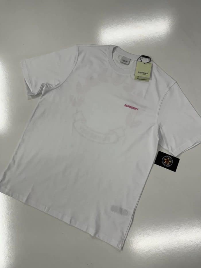 Burberry Shoreham logo-print cotton T-shirt in white - Image 4