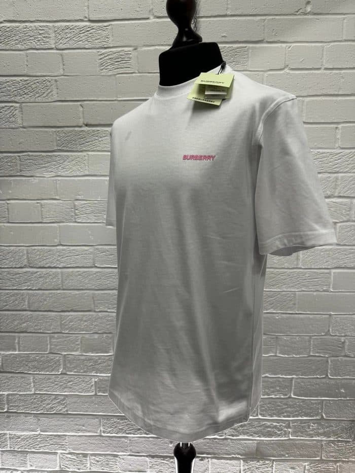 Burberry Shoreham logo-print cotton T-shirt in white - Image 6