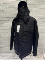 C.P. Company Metropolis Series Co-ted Hooded 2 in 1 Jacket In Black - Size 50 / Large / 23.5” p2p - Image 10