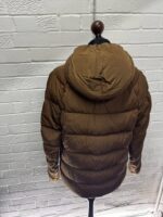 C.P. Company Eco-Chrome R Hooded Down Goggle Jacket  in Chestnut Brown - Image 12