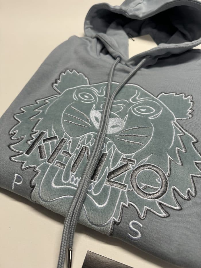 KENZO Festive Tiger Original hooded sweatshirt in blue. - Image 2