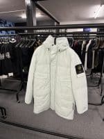 Stone Island 70333 Naslan Down -Tc- Hooded Parka in Mint Green -  Small / 23.5” p2p outer