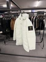 Stone Island 70333 Naslan Down -Tc- Hooded Parka in Mint Green -  Small / 23.5” p2p outer - Image 2
