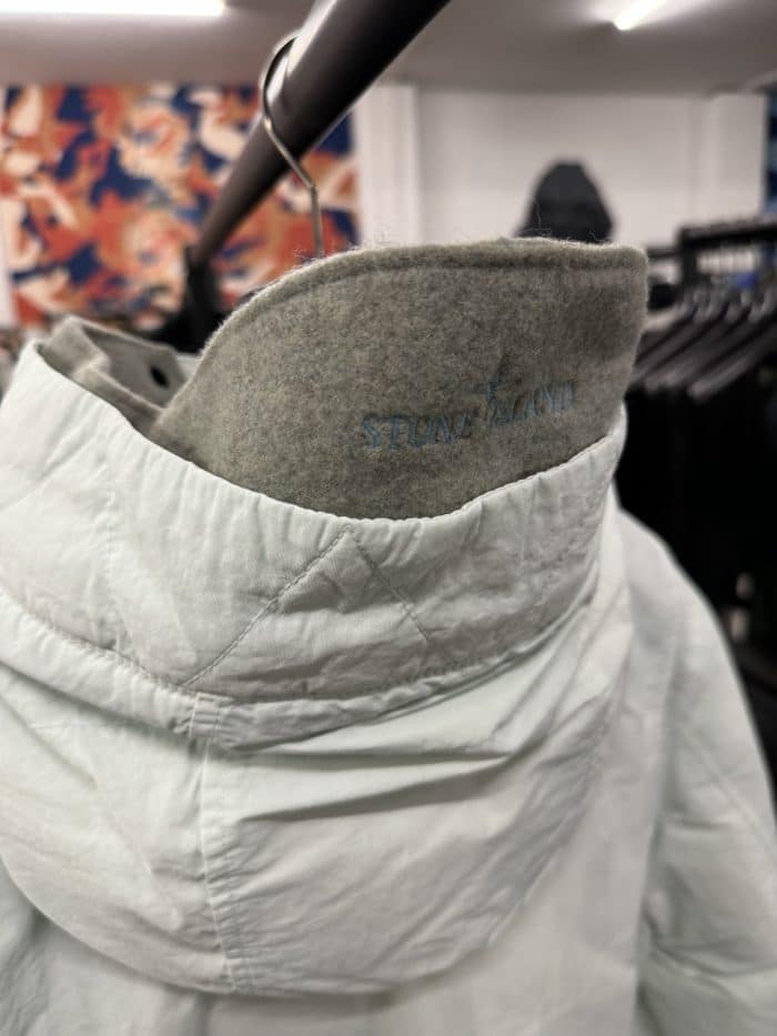 Stone Island 70333 Naslan Down -Tc- Hooded Parka in Mint Green -  Small / 23.5” p2p outer - Image 3