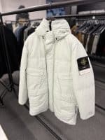 Stone Island 70333 Naslan Down -Tc- Hooded Parka in Mint Green -  Small / 23.5” p2p outer - Image 4