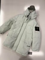 Stone Island 70333 Naslan Down -Tc- Hooded Parka in Mint Green -  Small / 23.5” p2p outer - Image 5