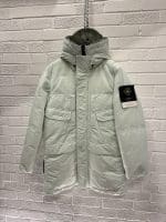 Stone Island 70333 Naslan Down -Tc- Hooded Parka in Mint Green -  Small / 23.5” p2p outer - Image 10