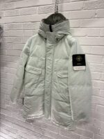 Stone Island 70333 Naslan Down -Tc- Hooded Parka in Mint Green -  Small / 23.5” p2p outer - Image 11