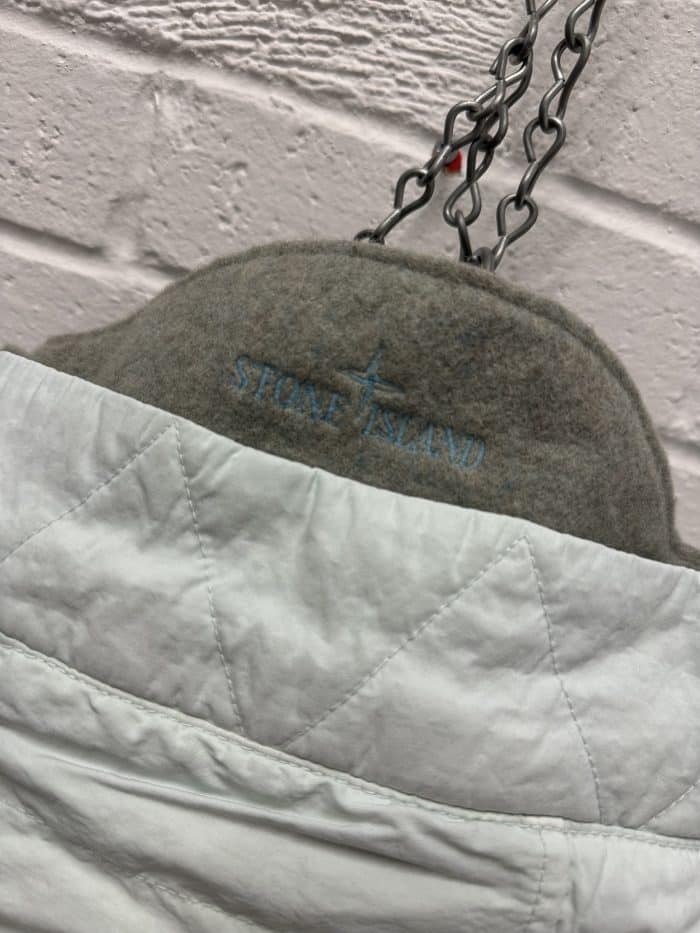Stone Island 70333 Naslan Down -Tc- Hooded Parka in Mint Green -  Small / 23.5” p2p outer - Image 14