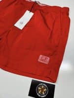 CP Company Mens Flatt nylon boxer swim shorts in red - Image 2