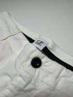 CP Company 268A Bermuda Cargo shorts in Twill Stretch. - White - Image 3