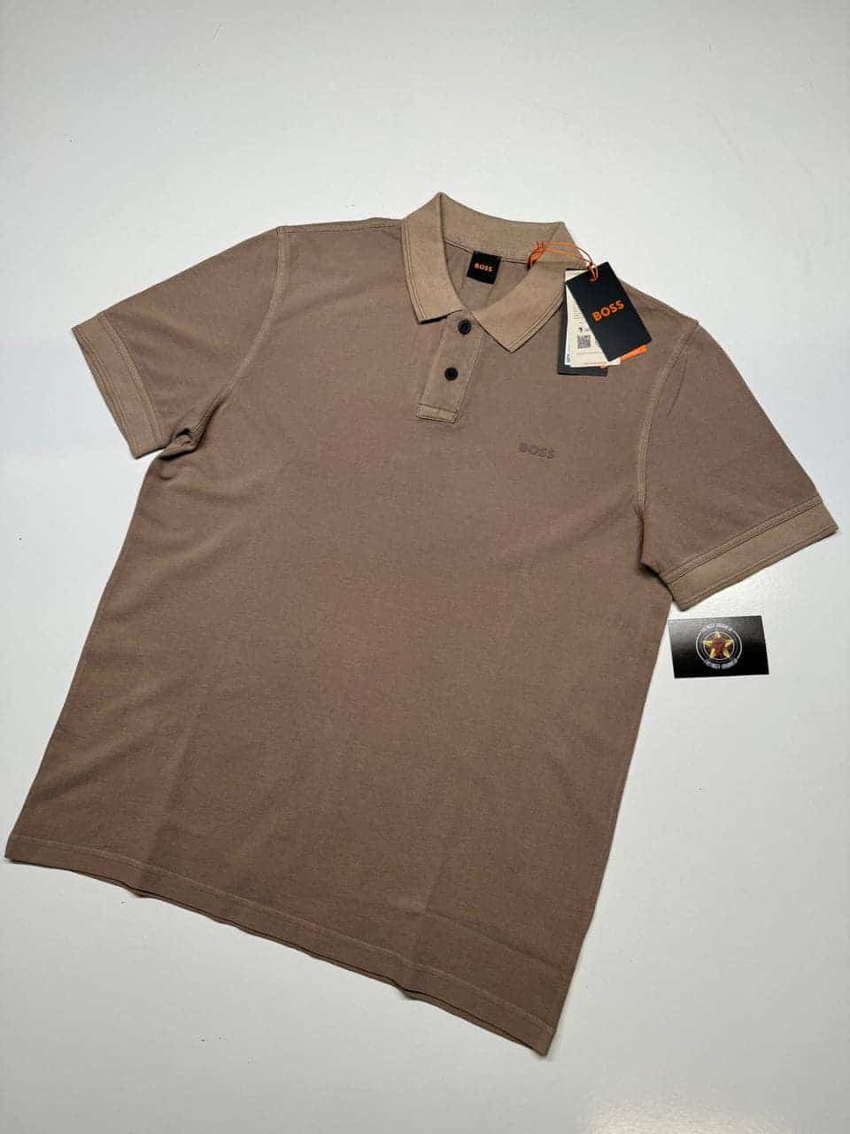 409096488_280461068415544_3849566454240000357_n Boss Orange 'prime' Polo Shirt in Open Brown - Image 1