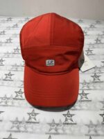 C.P. Company Chrome 5 Panel Cap in Red -  Uni size - Image 3