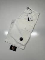 CP Company 268A Bermuda Cargo shorts in Twill Stretch. - White - Image 6