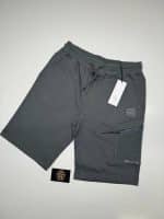 CP Company Diagonal Raised Fleece Metropolis Jogging Bermuda in Grey