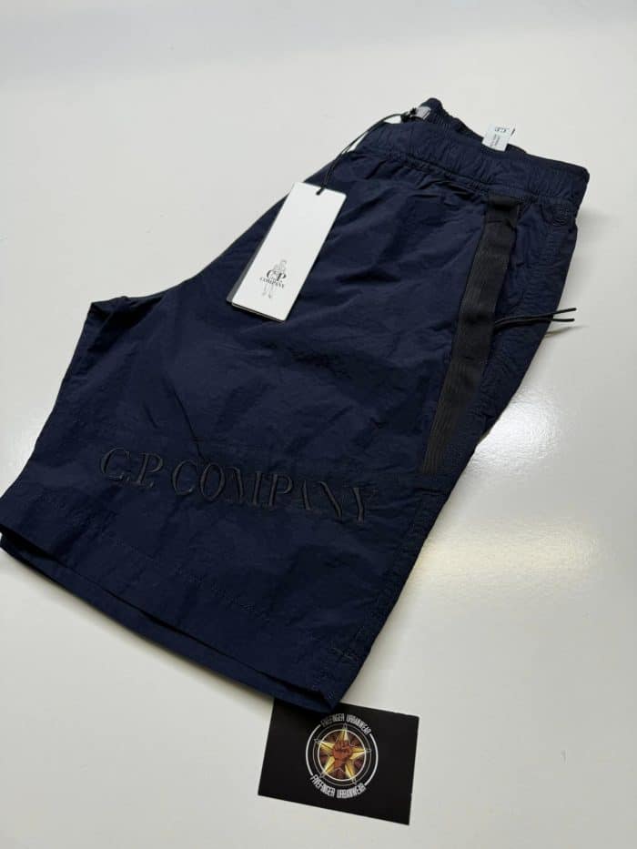 CP Company Mens 277A Flatt nylon boxer swim shorts in Navy - Image 5