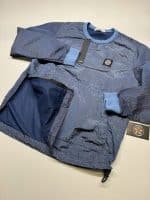 Stone Island 62434 Poly-colour Frame-tc Crewneck Sweatshirt in Blue - Small p2p 22” - Image 3