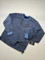 Stone Island 62434 Poly-colour Frame-tc Crewneck Sweatshirt in Blue - Small p2p 22” - Image 4