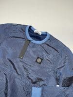 Stone Island 62434 Poly-colour Frame-tc Crewneck Sweatshirt in Blue - Small p2p 22” - Image 5