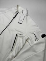 CP Company Diagonal Raised Fleece Open Sweatshirt in Gauze White - XXL / p2p 25.5” - Image 4