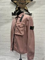 Stone Island 117WN T.Old Overshirt In Dusky Pink - Image 6