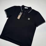 Stone Island 2SC18 Polo Shirt in Black