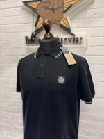 Stone Island 2SC18 Polo Shirt in Black - Image 4