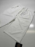 CP Company Dyshell Logo Shorts in White - Image 6