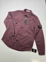 Stone Island 110WN T.co 'old' Overshirt in Wine - Large / 23.5” p2p