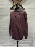 Stone Island 110WN T.co 'old' Overshirt in Wine - Large / 23.5” p2p - Image 3