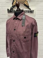 Stone Island 110WN T.co 'old' Overshirt in Wine - Large / 23.5” p2p - Image 4
