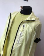 Stone Island 43034 Lucido-TC_Packable Hooded Jacket in Lucido-TC  - Lemon  /    Medium / p2p 22.5”