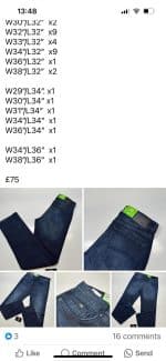 Boss jeans x 2 pairs   / w36”/L32”