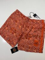 C.P. COMPANY Inca Print Swim Shorts in Flatt Nylon- Orange - Image 3