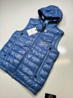 Moncler 'ragot' Chest Pocket Hooded Gilet size 3, Large / 22.5” p2p - Image 4