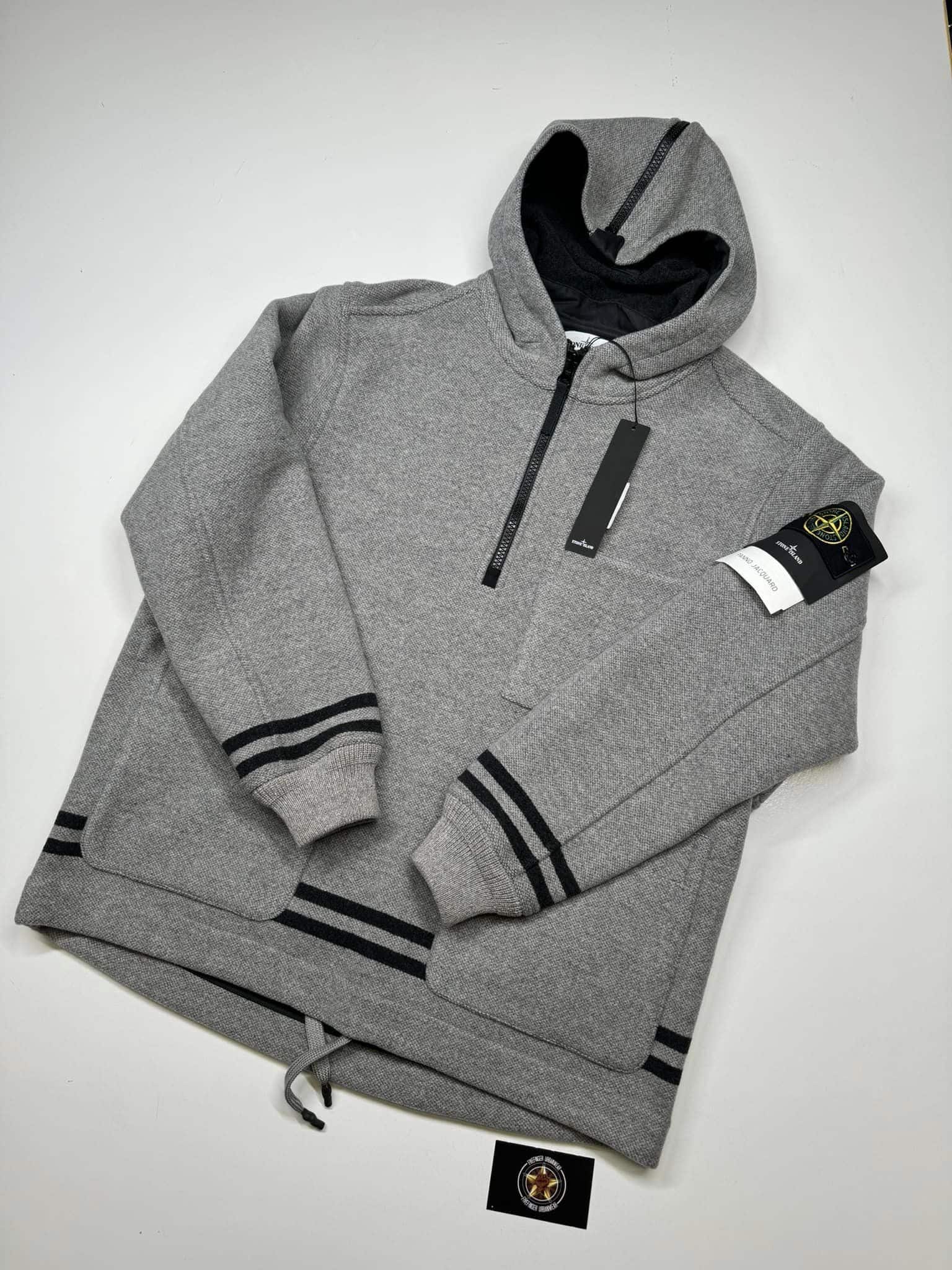 STONE ISLAND Panno Jacquard Coat, Size M