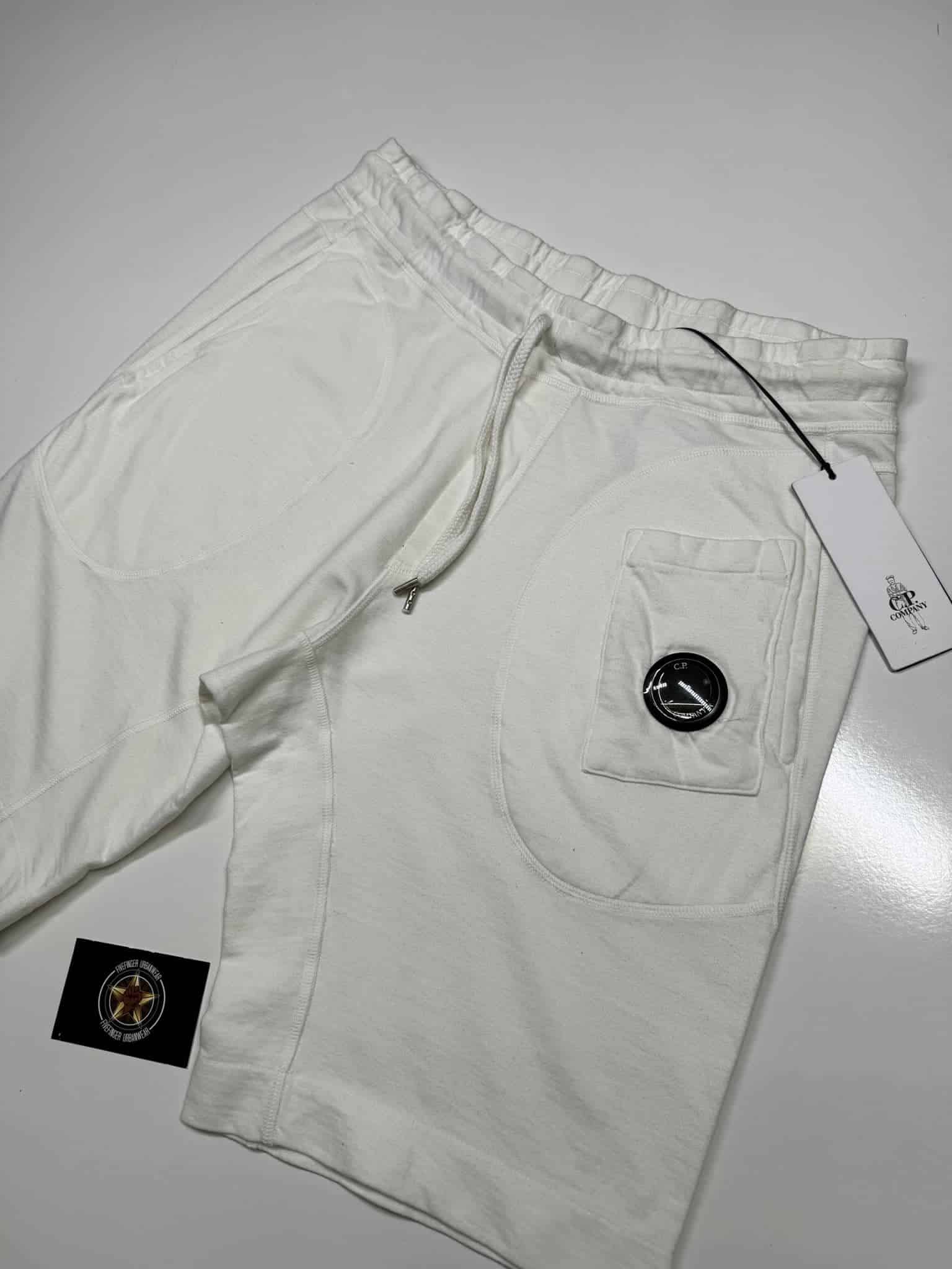 436418002_330413406753643_2571505563150903474_n CP Company Light Fleece Bermuda Shorts on gauze white - Medium / w32” - Image 1