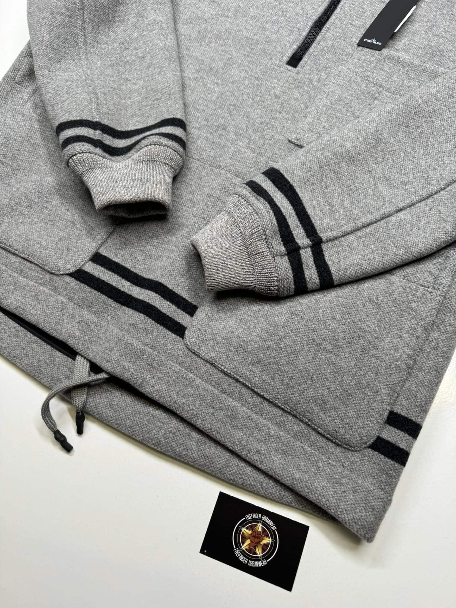 Stone Island 43752 Panno Jacquard Anorak in Grey - Fivefinger