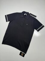 Stone Island 526B2 Short sleeve Polo knit in soft cotton -  Dk Grey - Image 2