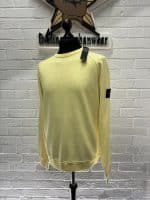Stone Island 66060 'old' Treatment Crewneck Sweatshirt in Yellow - small / P2P 21” (Copy) - Image 2