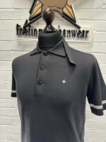 Stone Island 526B2 Short sleeve Polo knit in soft cotton -  Dk Grey