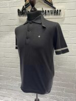 Stone Island 526B2 Short sleeve Polo knit in soft cotton -  Dk Grey - Image 7