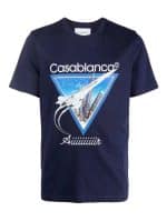 Casablanca 'Aiiiiiir' T-Shirt In Navy Blue - Image 5