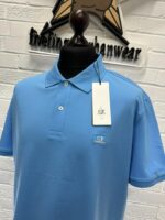C.P Company Regular Fit Stretch Piquet Polo Shirt in Blue - Xs / P2p 19" - Image 5